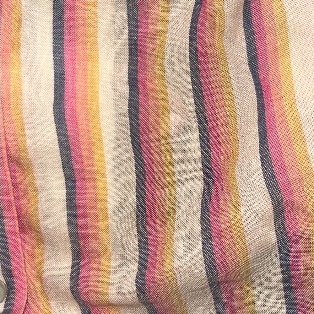 Marine LAYER Doze Short Sleeve PJ Top in Retro Ombre Stripe Medium M NWOT - Picture 10 of 10